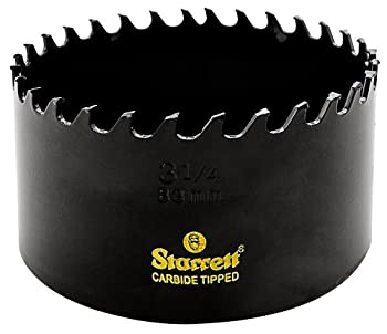 yÁzyAiEgpzStarrett CT314 Steel High Performance Triple Chip Tungsten Carbide Tipped Hole Saw%J}% Carbide Teeth%J}% 3-1/4 Diameter%J}% 1-5/8 Cu