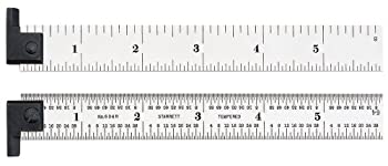 【中古】【輸入品・未使用】Starrett H604R-6 Spring Tempered Steel Rule With Inch Graduations With..
