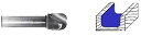 【中古】【輸入品・未使用】Whiteside Router Bits 1372 Bowl and Tray Bit with 1/4-Inch Radius 3/4-Inch Cutting Diameter%カンマ% 5/8-Inch Cutting Length and 1/4-Inch S(2)