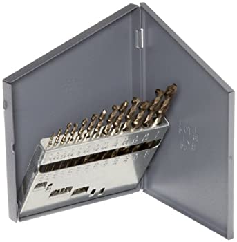 yÁzyAiEgpzChicago Latrobe 550 Series Cobalt Steel Jobber Length Drill Bit Set with Metal Case%J}% Gold Oxide Finish%J}% 135 Degree Split Point%