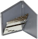 【中古】【輸入品・未使用】Chicago Latrobe 550 Series Cobalt Steel Jobber Length Drill Bit Set with Metal Case%カンマ% Gold Oxide Finish%カンマ% 135 Degree Split Point%(2)