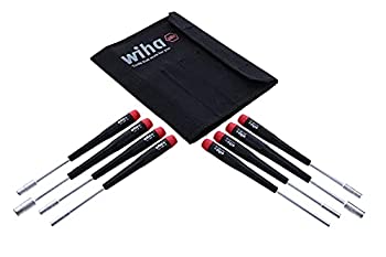 【中古】【輸入品・未使用】Wiha 26599 Nut Driver Set%カンマ% Inch In Canvas Pouch%カンマ% 8 Piece by Wiha