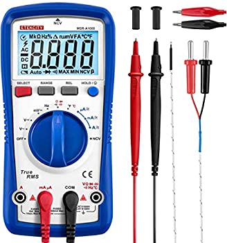 【中古】【輸入品 未使用】Etekcity Auto Ranging TRMS 6000 Counts Digital Multimeter カンマ AC/DC Amp Ohm Voltage Tester Meter with Temperature Frequency Resistance