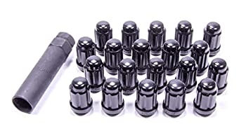 yÁzyAiEgpzGORILLA 21123BC Lug Nuts 12mmx1.25 5 Lug Kit (20pc) Black w/Key