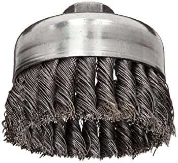 【中古】【輸入品・未使用】Weiler Wire Cup Brush%カンマ% Threaded Hole%カンマ% Steel%カンマ% Full Twist Knotted%カンマ% 4 Diameter%カンマ% 0.023 Wire Diameter%カンマ% 5/8-11 Arbor%