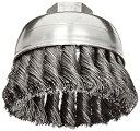 【中古】【輸入品・未使用】Weiler Wire Cup Brush%カンマ% Threaded Hole%カンマ% Steel%カンマ% Partial Twist Knotted%カンマ% Single Row%カンマ% 2-3/4 Diameter%カンマ% 0.014 Wire Diam