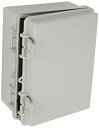 【中古】【輸入品・未使用】BUD Industries NBF-32312 Plastic Outdoor NEMA Economy Box with Solid Door%カンマ% 7-55/64 Length x 5-57/64 Width x 3-59/64 Height%カンマ% Lig