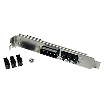 【中古】【輸入品・未使用】Phobya 4 Pin Molex &amp; 3 x 3 Pin Fan PCI Pass Through Plate