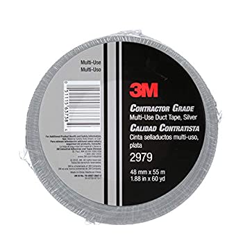 【中古】【輸入品 未使用】3M Contractor Grade Multi-Use Duct Tape 2979 Silver カンマ 1.88 in x 60 yd 7.0 mil カンマ Individually Wrapped カンマ Conveniently Packaged b