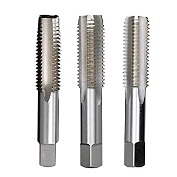 yÁzyAiEgpzDrill America T/A Series High-Speed Steel Hand Threading Tap Set%J}% Uncoated (Bright) Finish%J}% Round with Square End Shank%J}% 3/