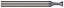 šۡ͢ʡ̤ѡMicro 100 DT-250-060-010 60 Included Angle Dovetail Cutter%% 2 Flute%% Solid Carbide Tool%% 0.250 Cutter Diameter%% 1/4 Sha
