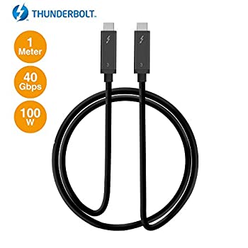 【中古】【輸入品・未使用】SIIG Thunderbolt 3認定 40Gbps Thunderbolt 3アクティブケーブル1M - 100W充電/ 5A / 20V - 最大6デバイスのデイジーチェーン - Thunderboltロ