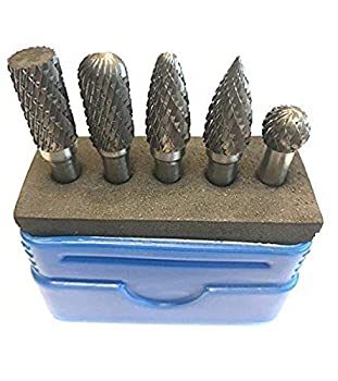 yÁzyAiEgpzHHIP 3000-0005 5 Piece Double Cut Carbide Burr Set%J}% 1/4%_uNH[e% Shank