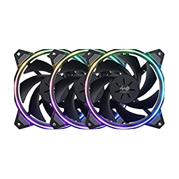 【中古】【輸入品 未使用】InWin Sirius Loop Addressable RGB Triple Fan Kit 120mm High Performance Cooling Computer Case Fan Cooling