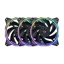 【中古】【輸入品 未使用】InWin Sirius Loop Addressable RGB Triple Fan Kit 120mm High Performance Cooling Computer Case Fan Cooling