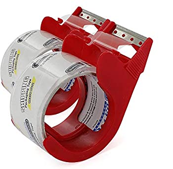 【中古】【輸入品・未使用】Emraw 1.88インチ x 27.3ヤード 高耐久 梱包テープ ディスペンサー付き ク..