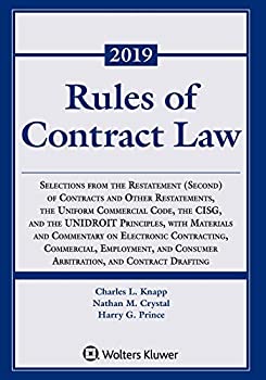【中古】【輸入品 未使用】Rules of Contract Law: Selections from the Restatement (Second) of Contracts and Other Restatements カンマ the Uniform Commercial Code カン