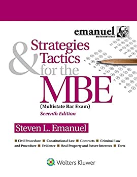 【中古】【輸入品 未使用】Strategies Tactics for the MBE: Multistate Bar Exam (Bar Review)