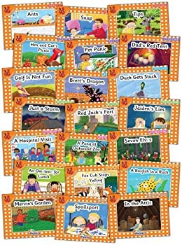 【中古】【輸入品 未使用】Jolly Phonics Orange Level Readers Complete Set: in Precursive Letters (British English edition)