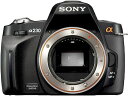 【中古】ソニー SONY デジタル一眼レフカメラ α230 (本体単品) ブラック DSLRA230