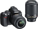 【中古】Nikon デジタル一眼レフカメラ D3000 ダブルズームキット D3000WZ