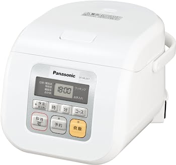 【未使用】【中古】パナソニック 3合 炊飯器 マイコン式 ホワイト SR-ML051-W