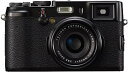 【中古】FUJIFILM デジタルカメラ FinePix X100 ブラック 1230万画素 APS-CサイズCMOS F2レンズ ハイブリッドビューファインダー F FX-X100B