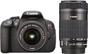 【中古-非常に良い】Canon デジタル一眼レフカメラ EOS Kiss X7i ダブルズームキット EF-S18-55 IS STM/EF-S55-250 I...