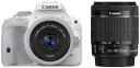 【中古】Canon デジタル一眼レフカメラ EOS Kiss X7(ホワイト) ダブルレンズキット EF-40mm F2.8 STM(ホワイト) EF-S18-55mm F3.5-5.6 IS STM付属 KISSX7