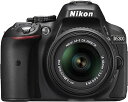 【未使用】【中古】Nikon デジタル一眼レフカメラ D5300 18-55mm VR II レンズキット ブラック 2400万画素 3.2型液晶 D5300L...