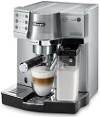 【中古】デロンギ(DeLonghi)エスプレッソ カプチーノメーカー ミルク泡立て自動 EC860M シルバー×ブラック 4カップ以下