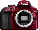 【中古】Nikon デジタル一眼レフカメラ D3400 ボディー レッド D3400RD