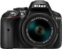 【中古-非常に良い】Nikon デジタル一眼レフカメラ D5300 AF-P 18-55 VR レンズキット ブラック D5300LKP18-55