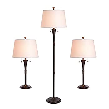 yÁzyAiEgpzKenroy Home Park Avenue 3-Piece Lamp Set with Oil-Rubbed Bronze Finish by Kenroy Home
