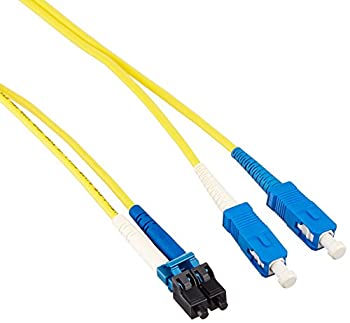 【中古】【輸入品・未使用】C2G 30m LC-SC 9/125 OS1 Duplex Single-Mode PVC Fiber Optic Cable USA-Made - Yellow - Patch cable - RJ-45 M to RJ-45 M - 49 ft - U