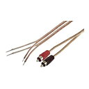 【中古】【輸入品・未使用】IEC 18 AWG 1フィート スピーカーワイヤペア RCAオスプラグ付属 – ブラック/...