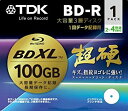 【中古】【輸入品 未使用】TDK データ用 ブルーレイディスク(BD-R XL) 3層100GB 2-4倍速対応 BRD100HCPWB1A