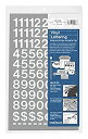【中古】【輸入品・未使用】(1.9cm High%カンマ% White) - Chartpak Self-Adhesive Vinyl Numbers%カンマ% 1.9cm High%カンマ% White%カンマ% 222 per Pack (01126)(2)