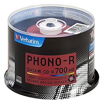 【中古】【輸入品・未使用】バーベイタムジャパン(Verbatim Japan) 1回記録用 CD-R 700MB 50枚 レコードデザイン 48倍速 SR80PH50V1