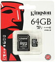 【中古】【輸入品・未使用】キングストンテクノロジー 64GB microSDXC Class 10