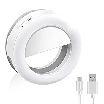 【中古】【輸入品・未使用】自撮りライト クリップ式 LEDリングライト 高輝度照明 自撮りLEDリングライト スマホライト 自撮り補助ライト 撮影用ライト 3色...