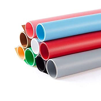 【中古】【輸入品・未使用】Meking 撮影用 PVC 背景布 バックペーパー 68cm x130cm 9色セット