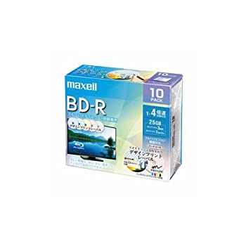 【中古】【輸入品・未使用】maxell 録画用 BD-R 標準130分 4倍速 デザインプリント 10枚パック BRV25PME.10S