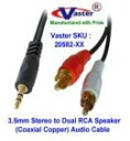 【中古】【輸入品・未使用】superecable- 3.5?MM 24?Kステレオto 24?KデュアルRCAスピーカー( 75ohm )同軸オーディオケーブル...