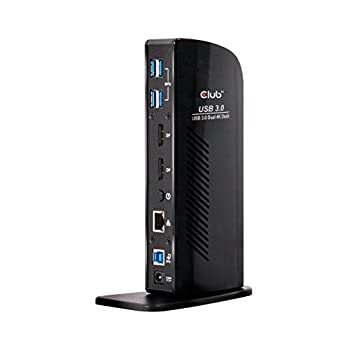 【中古】【輸入品・未使用】Club 3D USB 3.0 デュアルディスプレイポート 4K モニター ユニバーサル ノートパソコン ドッキングステーション Windows用 (デュアル 4K ディス