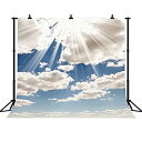 【中古】【輸入品・未使用】FHバックドロップ10?x 10ftブルースカイホワイトクラウドSunrise写真背景Nature Landscapeアウトドア旅行写真Studio小道具fh135