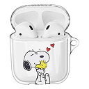 【中古】【輸入品・未使用】Peanuts Snoopy ピーナッツ スヌーピー AirPods と互換性があります ケース 透明 エアーポッズ用ケース 硬い スリム ハード カバー (ハッピー スヌーピー 抱擁) [並行輸入品]【メーカー名...