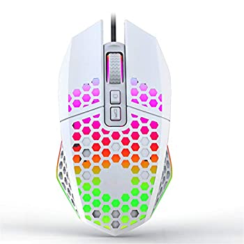 【中古】【輸入品・未使用】X801 有線ゲーミングマウス ハニカム軽量デザイン ゲーミングマウス RGBバックライト付き 7つのプログラム可能なボタン ワンクリックデスクトッ