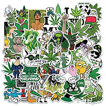 【中古】【輸入品 未使用】MTOP Weed Stickers カンマ 50pcs Adults Vinyl Waterproof Stickers for Laptop カンマ Water Bottles カンマ Bumper カンマ Computer カンマ Phone カンマ S