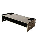 【中古】【輸入品・未使用】KT パソコン モニタースタンド 卓上 pcモニター台 ロータイプ pcラック モニターボード 収納 新生活 デスクワーク (ブラック...